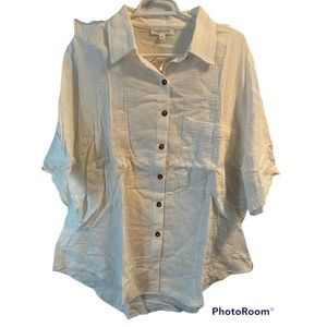 White button up blouse